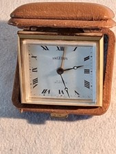 Vintage Angelus Travel Alarm Clock. Working But Alram Not.vgc. 1950s