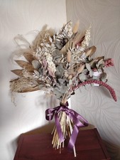 Faux Dried Flowers Bundle Artificial Flowers Bouquet Arrangement