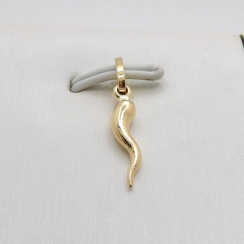 Solid 18k gold corno italian - 18k,