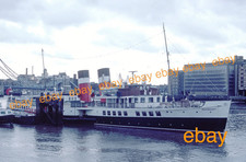 35mm Colour Slide-P.S.WAVERLEY-Paddle Steamer -Tower Pier ,Pool of London-1983