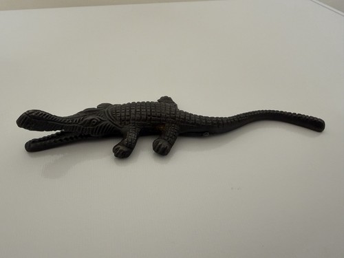 Metal crocodile ornament - crocodile,