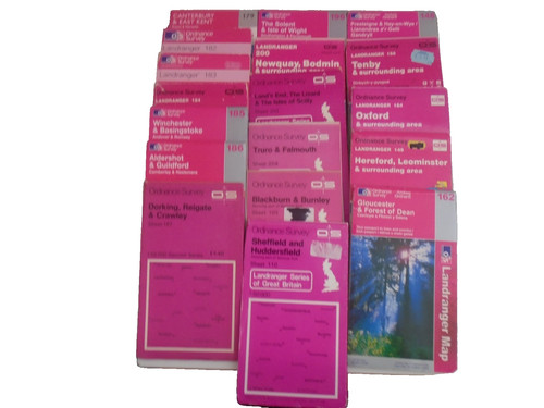 18x landranger maps job - os, lot