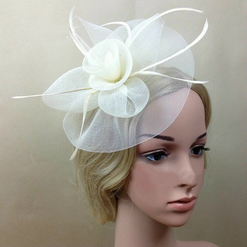 Bridal headband hat weddings - bridal,