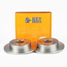 2x Brake Discs Solid For Honda