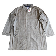 Lambretta Jacket Mens 2XL Stone Grey Trench Mac Overcoat Mods Scooter Duster