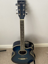 ARTIST LSPS NATURAL SMALL BODY BEGINNER ACOUSTIC GUITAR PACK (blue) 