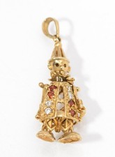 Vintage 9ct gold crystal - &, gem