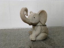 CUTE FOUNTASIA SCULPTURE GREY ELEPHANT ORNAMENT FIGURINE FIGURE ( Mandy)