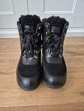 Fitflop Mukluk Black leather Suede Mix boots Size 5