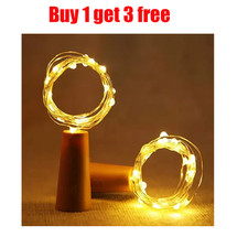 BUY 1, GET 3— Bottle String Lights Battery Cork Shaped Wedding Party 20 Led 2M⭐