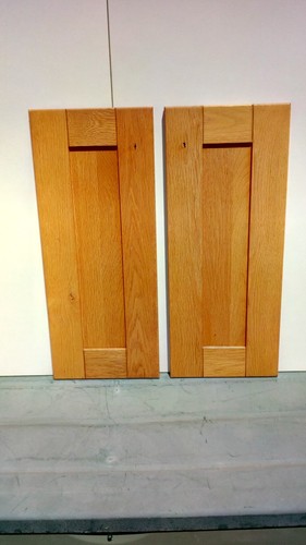 Pair solid light oak shaker - pair, of