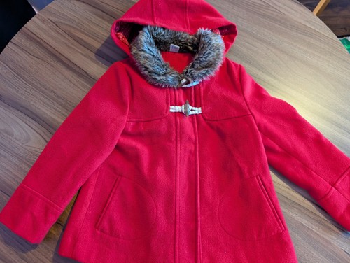 Red girls coat size years - red,