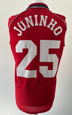 Signed JUNINHO PAULISTA Official 95/96 Middlesbrough Retro Shirt - PROOF/COA