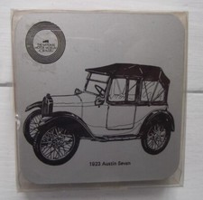 SET OF 4 COASTERS FROM THE NATIONAL MOTOR MUSEUM, AUSTIN 7,BENTLEY,ROLLS ROYCE