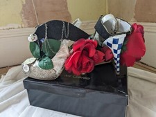 Ooak handmade ALICE IN WONDERLAND killer high heel SHOES 6 39 rose tea party wat