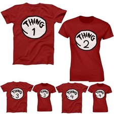 Thing One (1) And Thing Two (2) Three (3) Four (4) Mens Ladies Kids T-shirt