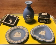 Wedgewood Jasperware blue and black Mixed collection