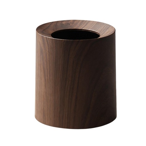 Wood grain trash - wood-grain, bin