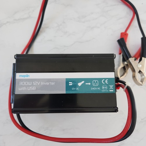 Maplin 300w 12v inverter - maplin, with