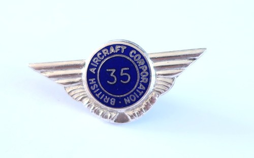 Vintage silver enamel badge