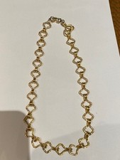 A modern chunky gold coloured chain necklace