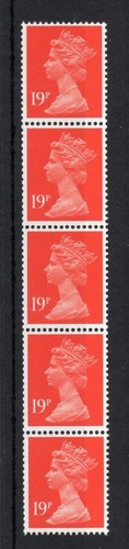 19p machin unmounted mint coil - 19p,
