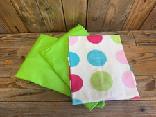 Apron Bundle Green Adult Bib & Waist Polka Dot Kids Apron Craft Cook Job Lot