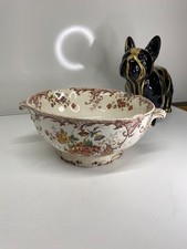 Antique Sarreguemines U&C Salad Bowl Fleury Model Polychrome Good Condition