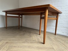 Arne Vodder 201 Huge Danish Teak Dining Table 1960s Vintage Mid Century