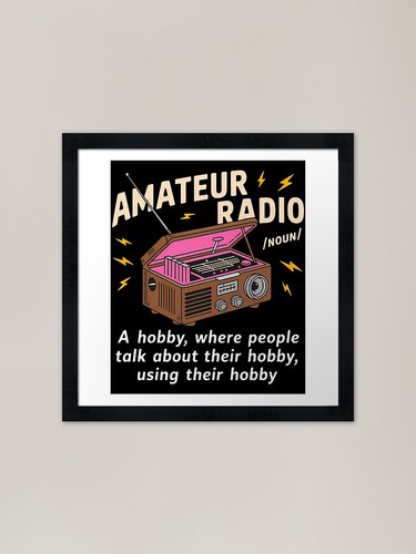 Amateur radio ham - radio, framed