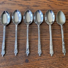 6 Vintage White Metal Apostle