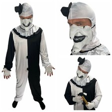 Mens Scary Clown Fancy Dress Halloween Terrifying Adults Horror Art Costume