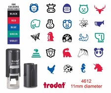 LOYALTY CARD ANIMAL RUBBER STAMP  11mm FUN KIDS SCHOOL REWARD SCHEME MERIT STAMP