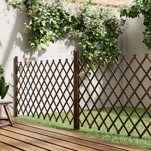 Expanding wooden fence trellis - expanding,