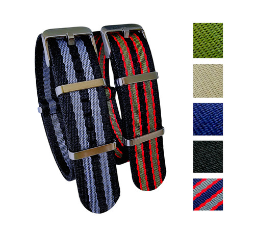 Herringbone weave nylon watch - nylon,