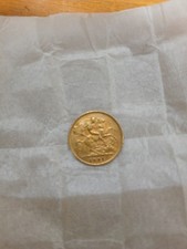 1907 King Edward VII Gold Half Sovereign Coin