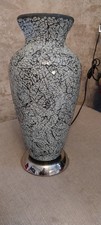 White Vase Lamp Mosaic Glass