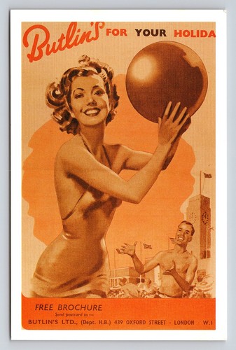 Butlin 1953 vintage holiday - vintage,