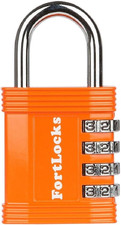 Gym Padlock | 4-Digit Combination Lock for Indoor Lockers & Outdoor Use | Heavy-