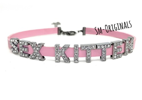 Sex kitten choker necklace - kitten,