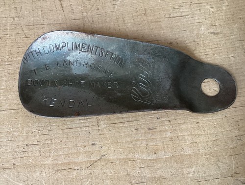 Antique shoe horn - antique, t.e