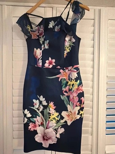Lipsy navy pink lily floral - pink,