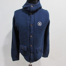 HURLEY Neck Hooded Cardigan
