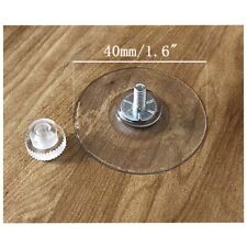 4pcs 40mm Trade Plate Holders Suction Cups Thumb Screw Pads Suckers Plastic Nut