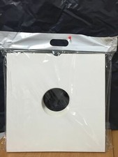 Pack of 5 x WHITE 12'' Vinyl LP Record Album Card Sleeves/Covers High Quality