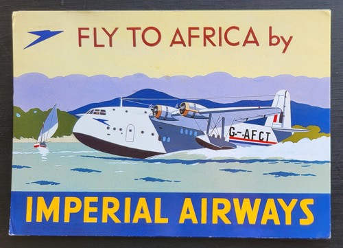 Vintage postcard used fly - postcard, to