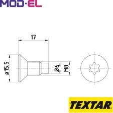 BOLT BRAKE DISC TPM0004 FOR RENAULT KANGOO/III/MPV/Express/GRAND/BE/BOP/Box 1.5L