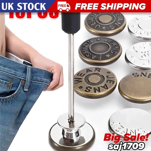 10pcs metal jeans - metal, buttons