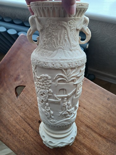 Vintage chinoiserie vase faux - vintage, vase,