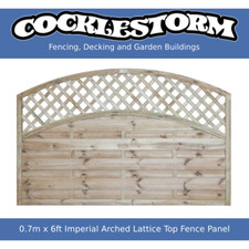 0.7m High x 6ft Wide Timber